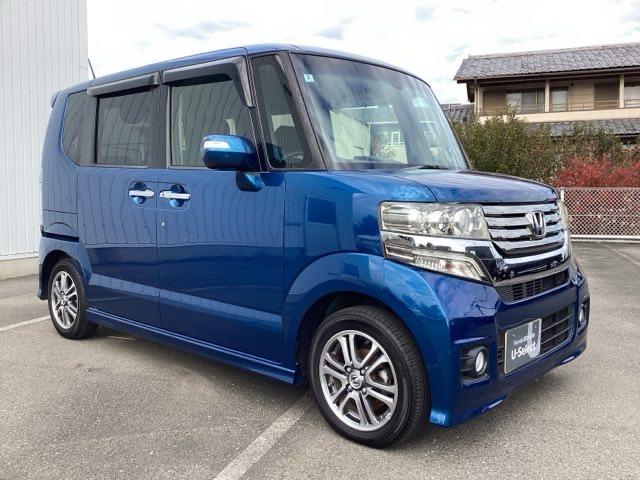 N-BOXカスタム 2トーンカラースタイルG・Aパッケージ ワンセグ 盗難防止装置 ESC スマートキープッシュスタート サイドエアバッグ オートエアコン アイドリングストップ キーフリー ベンチシート ABS DVD(9枚目)