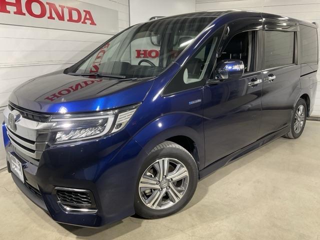 ステップワゴンスパーダ スパーダハイブリッドＧ・ＥＸホンダセンシング　フルオートエアコン　キーフリー　クリアランスソナー　Ｓヒーター　横滑防止　セキュリティアラーム　ＤＶＤ再生可　パワーウインドウ　エアバッグ　クルコン（3枚目）