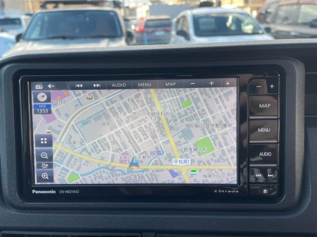 アトレー ＲＳ　マッドクロス１４インチＡＷ　純正マルチレール　純正ユーティリティフック　純正ルーフスポイラー　パナソニック７型メモリーナビ　（ＣＤ／ＤＶＤ／ＢＴ／フルセグＴＶ）室内カーテン　クルコン　バックカメラ（15枚目）