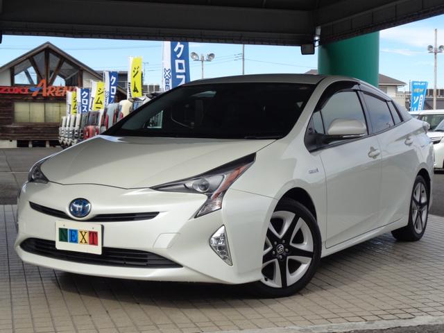 プリウス Sツーリングセレクション 純正大型ナビ TV ETC2.0車載器 バックモニター ブラックレザーシート シートヒーター オートハイビーム レーダークルーズ LEDライト 純正アルミホイール(3枚目)