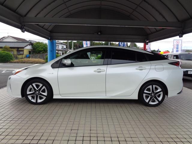 プリウス Sツーリングセレクション 純正大型ナビ TV ETC2.0車載器 バックモニター ブラックレザーシート シートヒーター オートハイビーム レーダークルーズ LEDライト 純正アルミホイール(6枚目)