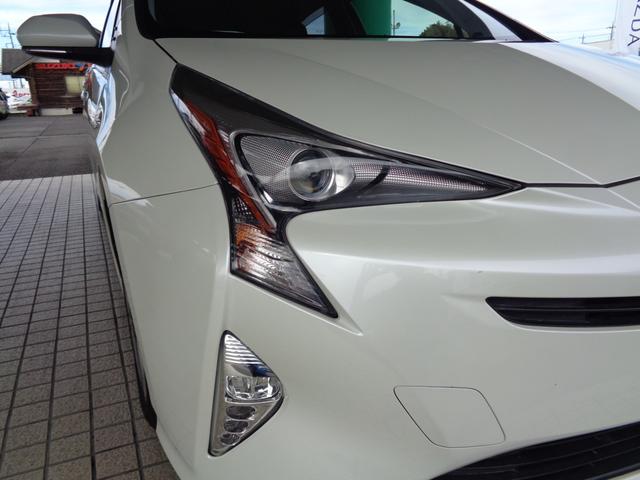 プリウス Sツーリングセレクション 純正大型ナビ TV ETC2.0車載器 バックモニター ブラックレザーシート シートヒーター オートハイビーム レーダークルーズ LEDライト 純正アルミホイール(9枚目)