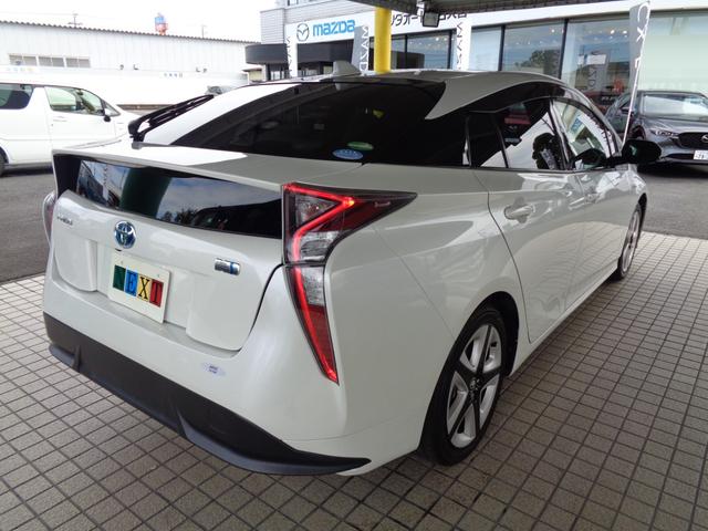 プリウス Sツーリングセレクション 純正大型ナビ TV ETC2.0車載器 バックモニター ブラックレザーシート シートヒーター オートハイビーム レーダークルーズ LEDライト 純正アルミホイール(14枚目)