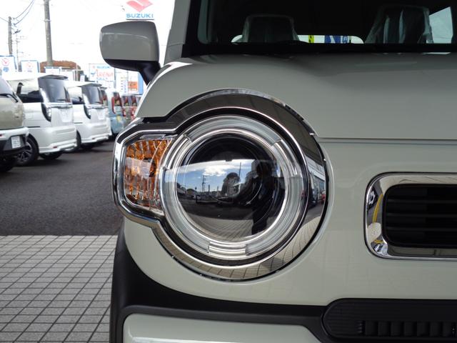 ハスラー ハイブリッドＧ　【届出済未使用車】　メッキフロントグリル、ヘッドランプガーニッシュ　　ファブリックシート表皮　フルオートエアコン　運転席・助手席シートヒーター　１５インチスチールホイール　ウレタンステアリングホイール（7枚目）
