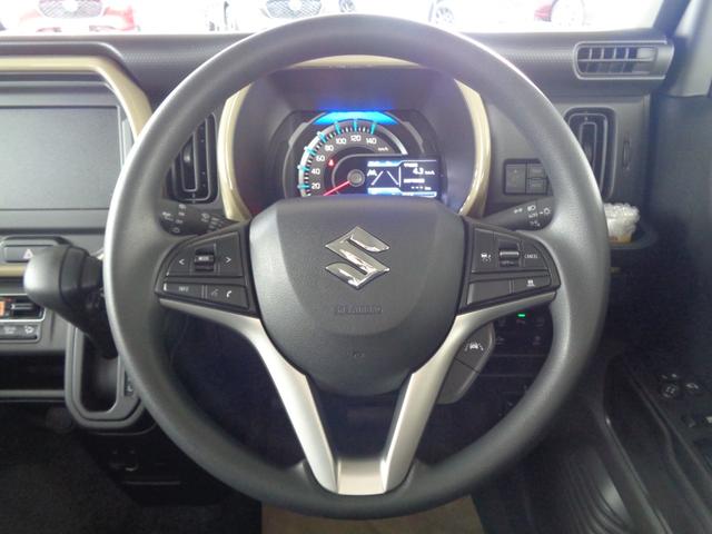 ハスラー ハイブリッドＧ　【届出済未使用車】　メッキフロントグリル、ヘッドランプガーニッシュ　　ファブリックシート表皮　フルオートエアコン　運転席・助手席シートヒーター　１５インチスチールホイール　ウレタンステアリングホイール（61枚目）