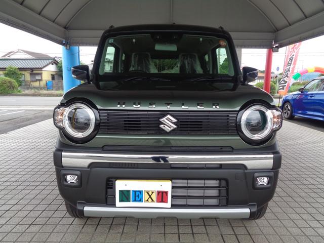 ハスラー タフワイルド　【届出済未使用車】運転席助手席シートヒーター　マイルドハイブリッド　フルオートエアコン（ナノイーＸ搭載）　ＬＥＤフロントフォグランプ　ルーフレール　１５インチアルミホイール　本革巻ステアリングホイール（2枚目）