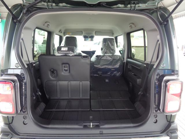 ハスラー タフワイルド　【届出済未使用車】運転席助手席シートヒーター　マイルドハイブリッド　フルオートエアコン（ナノイーＸ搭載）　ＬＥＤフロントフォグランプ　ルーフレール　１５インチアルミホイール　本革巻ステアリングホイール（52枚目）