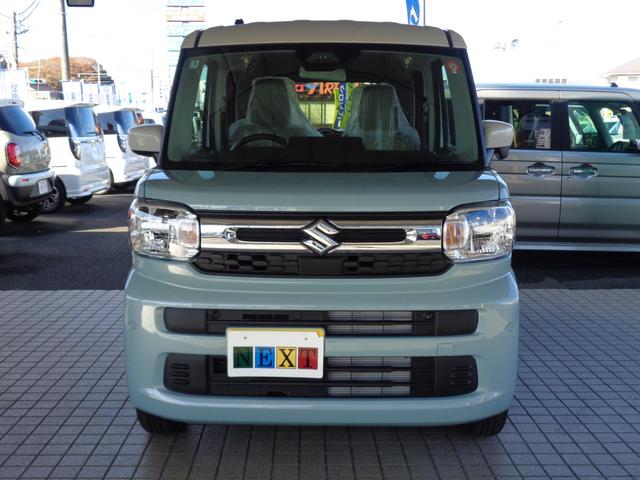 スペーシア ハイブリッドX 【届出済未使用車】LEDヘッドランプ スリムサーキュレーター 後席両側ワンアクションパワースライドドア ロールサンシェード 運転席助手席シートヒーター 後席両側パーソナルテーブル マルチユースフラップ(2枚目)