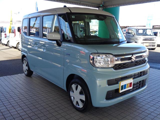 スペーシア ハイブリッドX 【届出済未使用車】LEDヘッドランプ スリムサーキュレーター 後席両側ワンアクションパワースライドドア ロールサンシェード 運転席助手席シートヒーター 後席両側パーソナルテーブル マルチユースフラップ(5枚目)