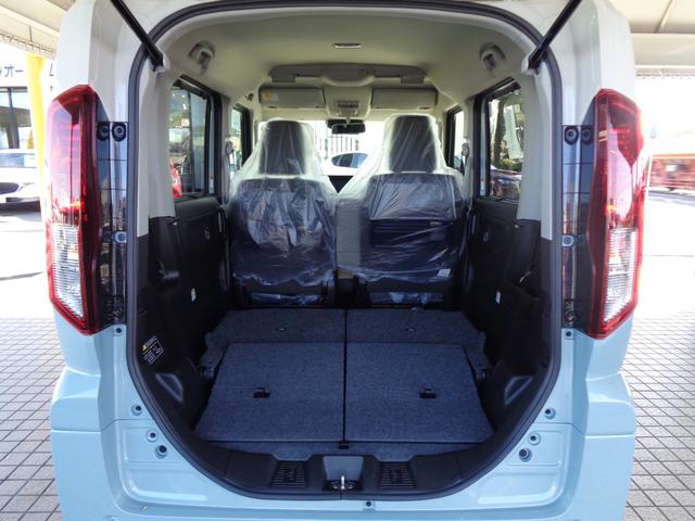スペーシア ハイブリッドX 【届出済未使用車】LEDヘッドランプ スリムサーキュレーター 後席両側ワンアクションパワースライドドア ロールサンシェード 運転席助手席シートヒーター 後席両側パーソナルテーブル マルチユースフラップ(75枚目)