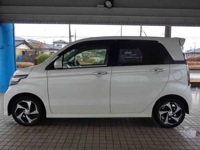 Ｎ－ＷＧＮカスタム Ｇ・ターボパッケージ　スマートキー　衝突軽減システム　クルーズコントロール　パドルシフト　ハーフレザーシート　純正１５インチアルミホイール（4枚目）