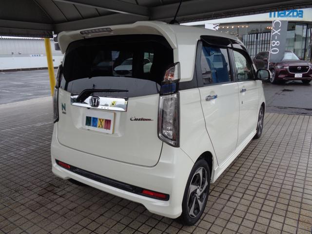 Ｎ－ＷＧＮカスタム Ｇ・ターボパッケージ　スマートキー　衝突軽減システム　クルーズコントロール　パドルシフト　ハーフレザーシート　純正１５インチアルミホイール（12枚目）