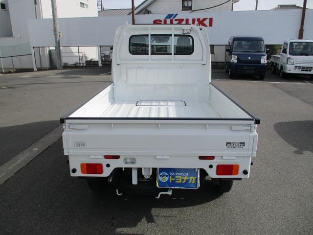 KCエアコン・パワステ農繁仕様 4WD 5MT 前後誤発進抑制機能 車線逸脱警報機能 リヤパーキングセンサー オートライト パートタイム4WD デフロック 荷台作業灯 アッパーメンバーガード リヤゲートチェーン アングルポストプロテクター(7枚目)