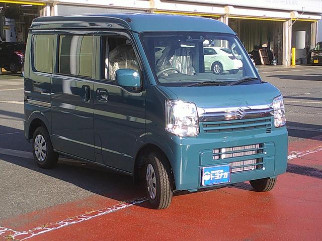 エブリイ ジョインターボ 4WD デュアルカメラブレーキ Mioベットキット車中泊仕様 スズキセーフティサポート 純正ディスプレイオーディオ バックカメラ シートヒーター LEDヘッドライト オートハイビーム パーキングセンサー 車線逸脱警報 先行車発進警告(3枚目)