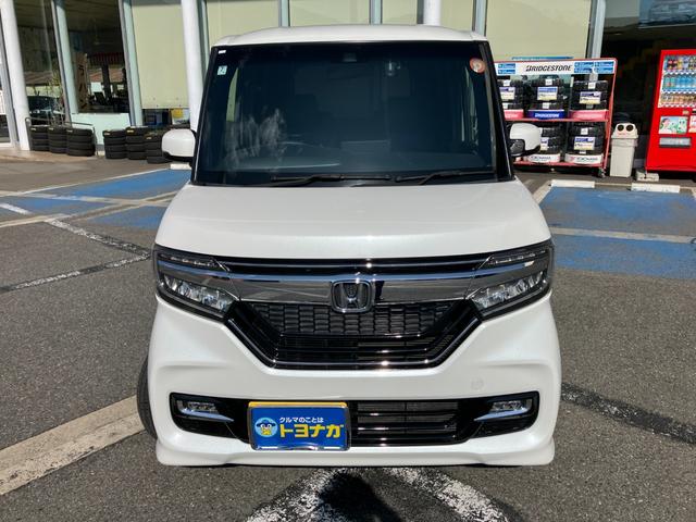 N-BOXカスタム G・Lターボホンダセンシング 4WD フルセグナビ バックカメラ ドライブレコーダー シートヒーター ビルトインETC 両側電動スライド パドルシフト オートクルーズコントロール パーキングセンサー 車線逸脱抑制 LEDヘッドライト(2枚目)