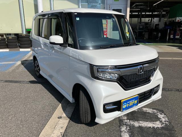 N-BOXカスタム G・Lターボホンダセンシング 4WD フルセグナビ バックカメラ ドライブレコーダー シートヒーター ビルトインETC 両側電動スライド パドルシフト オートクルーズコントロール パーキングセンサー 車線逸脱抑制 LEDヘッドライト(3枚目)