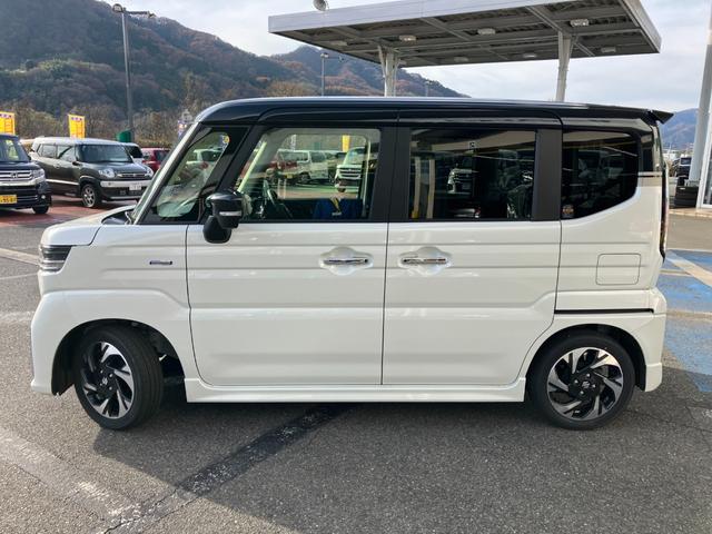 スペーシアカスタム ハイブリッドＸＳターボ　４ＷＤ　デュアルセンサーブレーキＩＩ　純正９インチフルセグナビ　全方位カメラ　アダプティブクルーズコントロール　シートヒーター　ステアリングヒーター　パドルシフト　両側電動スライドドア　パーキングセンサー　車線逸脱抑制　ＬＥＤヘッドライト（4枚目）