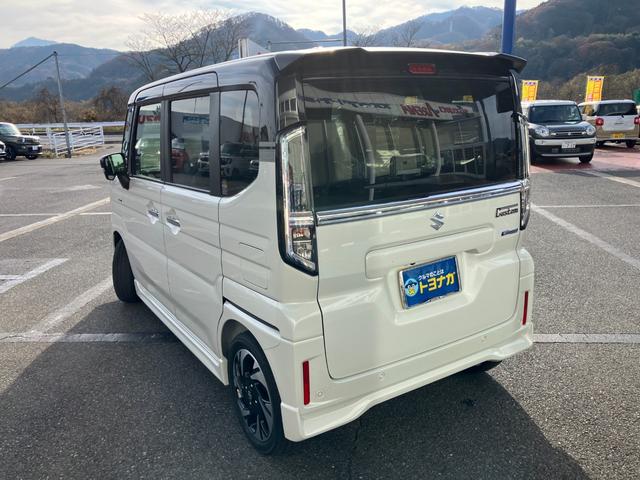 スペーシアカスタム ハイブリッドＸＳターボ　４ＷＤ　デュアルセンサーブレーキＩＩ　純正９インチフルセグナビ　全方位カメラ　アダプティブクルーズコントロール　シートヒーター　ステアリングヒーター　パドルシフト　両側電動スライドドア　パーキングセンサー　車線逸脱抑制　ＬＥＤヘッドライト（6枚目）