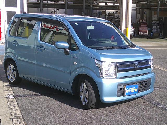 ワゴンＲ ハイブリッドＦＸ　４ＷＤ　社外メモリーナビＴＶ　バックカメラ　ＥＴＣ　シートヒーター　キーレースキー　オートエアコン　エコクール　１４インチアルミ　電動格納ドアミラー　セキュリティアラーム　スモークガラス（3枚目）