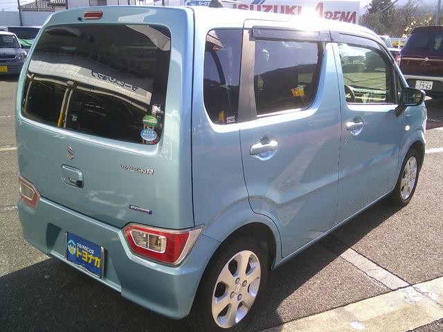 ワゴンＲ ハイブリッドＦＸ　４ＷＤ　社外メモリーナビＴＶ　バックカメラ　ＥＴＣ　シートヒーター　キーレースキー　オートエアコン　エコクール　１４インチアルミ　電動格納ドアミラー　セキュリティアラーム　スモークガラス（8枚目）