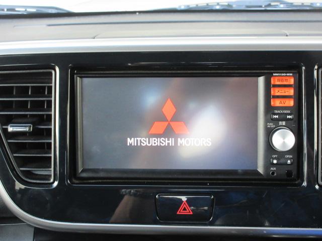 ｅＫスペースカスタム カスタムＴ　純正ナビ／Ｂカメラ／横滑防止／オート付ＨＩＤ＆フォグ／純１５ＡＷ／オート格納ミラー／ウィンカーミラー／インテリキー／プッシュスタート／革巻ステア／ＥＴＣ／ドアバイザー／（3枚目）