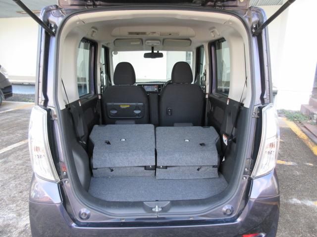 ｅＫスペースカスタム カスタムＴ　純正ナビ／Ｂカメラ／横滑防止／オート付ＨＩＤ＆フォグ／純１５ＡＷ／オート格納ミラー／ウィンカーミラー／インテリキー／プッシュスタート／革巻ステア／ＥＴＣ／ドアバイザー／（57枚目）