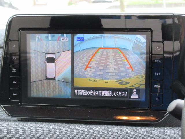 お車を真上から見たような映像が見れるアラウンドビューモニターも装備されております♪見えずらい死角が減り運転も快適になりますね♪