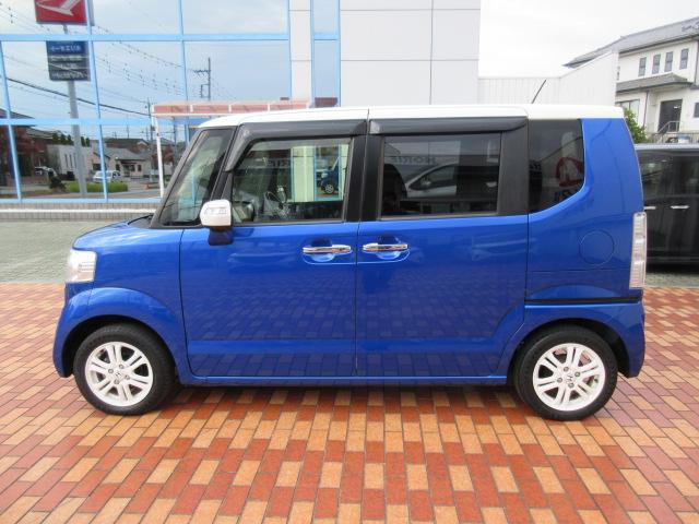 N-BOX G・Lパッケージ Gathersナビ/Bカメラ/衝突軽減B/両側電動ドア/ETC/SW付ステア/オート付HID/ウィンカーミラー/純14AW/インテリキー/プッシュスタート/ドアバイザー/シートバックテーブル/(66枚目)