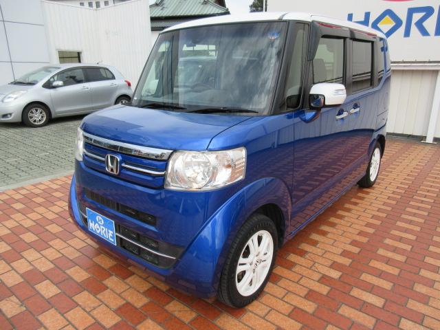 N-BOX G・Lパッケージ Gathersナビ/Bカメラ/衝突軽減B/両側電動ドア/ETC/SW付ステア/オート付HID/ウィンカーミラー/純14AW/インテリキー/プッシュスタート/ドアバイザー/シートバックテーブル/(69枚目)