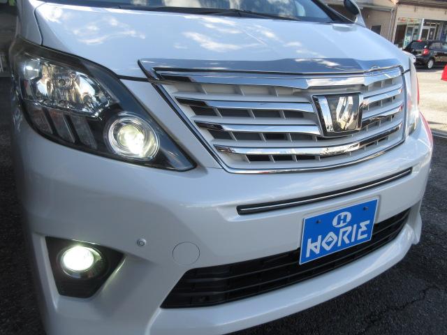 アルファード 240S タイプゴールドII アルパイン9型ナビ フルセグ Bカメラ フリップダウンモニター 両側電動ドア クルコン オート付HID&フォグ パワーバックドア 半革シート 純正18アルミ DVD 音楽録音 Bluetooth(46枚目)