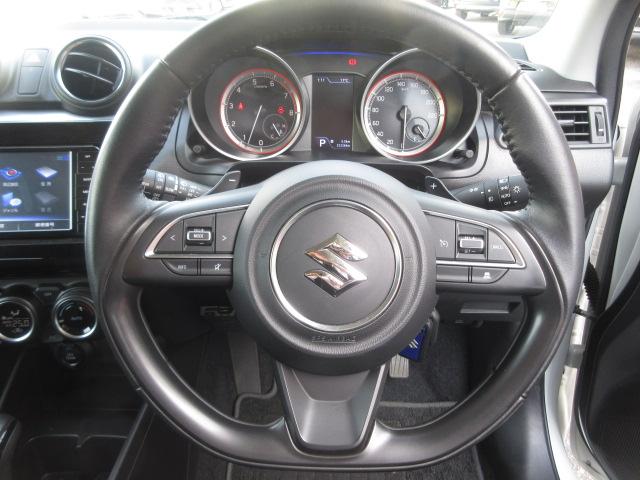 スイフト ハイブリッドMLセーフティパッケージ 純正ナビ デュアルセンサーブレーキサポート Bカメラ レーダークルーズ SD DVD SD録音 Bluetooth シートヒーター オートハイビーム付LEDライト LDA ETC パドルシフト(12枚目)