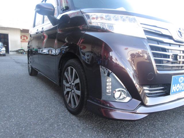 ルーミー カスタムG-T 純正9型ナビ フルセグ Bカメラ 衝突軽減 車線逸脱警報 両側電動ドア クルーズコントロール オートLED&フォグ シートヒーター 純正15インチアルミ ETC アイドリングストップ スマートキー(45枚目)