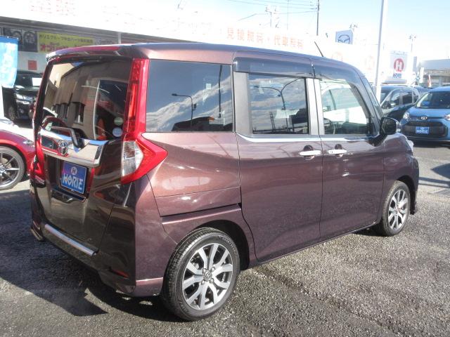 ルーミー カスタムG-T 純正9型ナビ フルセグ Bカメラ 衝突軽減 車線逸脱警報 両側電動ドア クルーズコントロール オートLED&フォグ シートヒーター 純正15インチアルミ ETC アイドリングストップ スマートキー(71枚目)