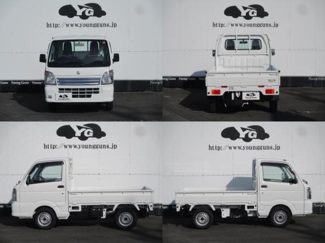 KCエアコン・パワステ 届出済未使用車 アイドリングストップ パワステ AC オートマ Wエアバッグ ABS 横滑り抑制機能 純正ドアバイザー・純正フロアラバーマット付 4WD 3方開 最大積載量350kg(3枚目)