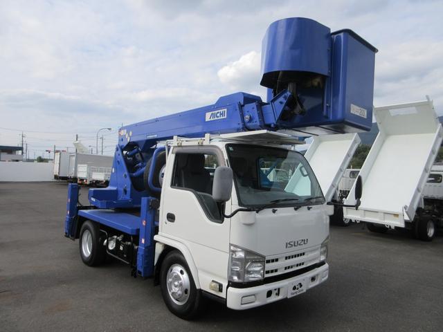エルフトラック 　高所作業車　アイチＳＳ－１２Ａ　作業床高１１．９ｍ　作業床積載荷重２００ｋｇ　　アワーメーター１９５０時間　車両寸法（車検証記載）：長５３３ｃｍ　幅１９１ｃｍ　高３１０ｃｍ　車両総重量７０６５ｋｇ（17枚目）