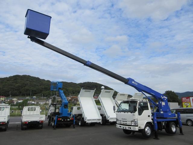 エルフトラック 　高所作業車　アイチＳＳ－１２Ａ　作業床高１１．９ｍ　作業床積載荷重２００ｋｇ　　アワーメーター１９５０時間　車両寸法（車検証記載）：長５３３ｃｍ　幅１９１ｃｍ　高３１０ｃｍ　車両総重量７０６５ｋｇ（25枚目）