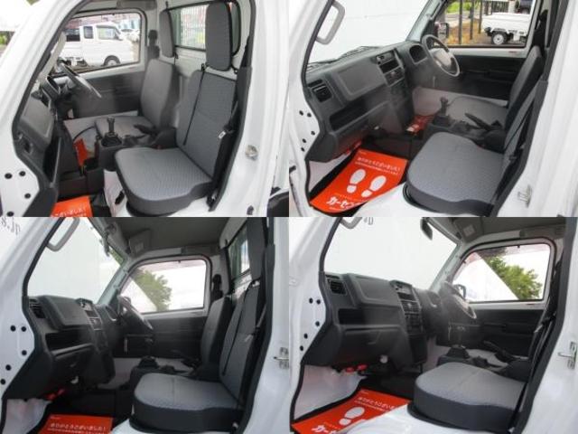 キャリイトラック 頑丈ダンプ 届出済未使用車 ドアバイザー ゴムマット リアセンサー キーレス 5MT 高低速2段切替え式4WD デフロック 鳥居フック マレル式ダンプ機構 ガードフレーム(9枚目)