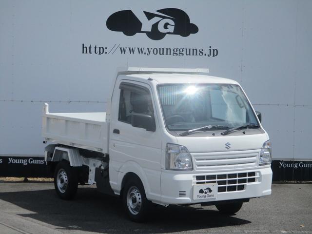 キャリイトラック 頑丈ダンプ 届出済未使用車 ドアバイザー ゴムマット リアセンサー キーレス 5MT 高低速2段切替え式4WD デフロック 鳥居フック マレル式ダンプ機構 ガードフレーム(16枚目)