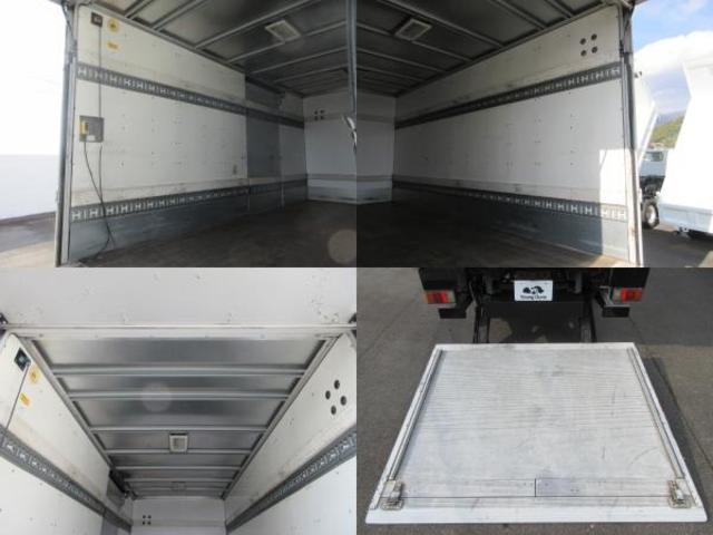 エルフトラック 　パネルバン　パワーゲート付　車両寸法：長６３８ｃｍ　幅１９１ｃｍ　高２８９ｃｍ　箱内寸：長４４８ｃｍ　幅１７７ｃｍ　高１９３ｃｍ　昇降能力１，０００ｋｇ　積載２９５０ｋｇ　サイドドア　バックモニター（7枚目）