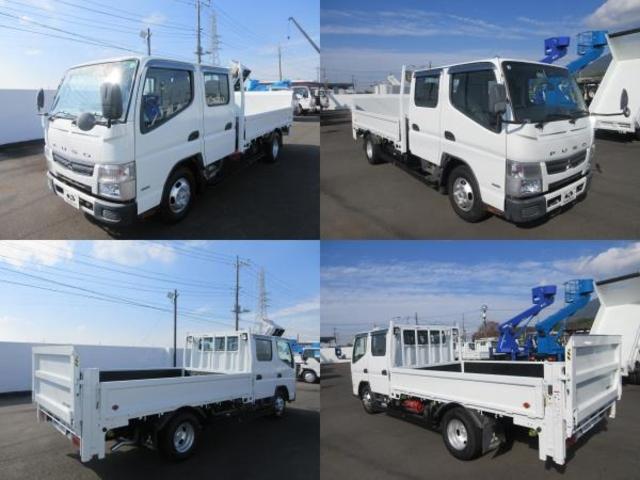 キャンター Ｗキャブロング　荷台内寸：長３３１ｃｍ　幅１７９ｃｍ　地上高８５ｃｍ　積載２，０００ｋｇ　車両総重量４，８６０ｋｇ　極東製垂直パワーゲート　リモコン　昇降能力６００ｋｇ　社外メモリーナビ　ワンセグ　ＥＴＣ　ドラレコ（2枚目）