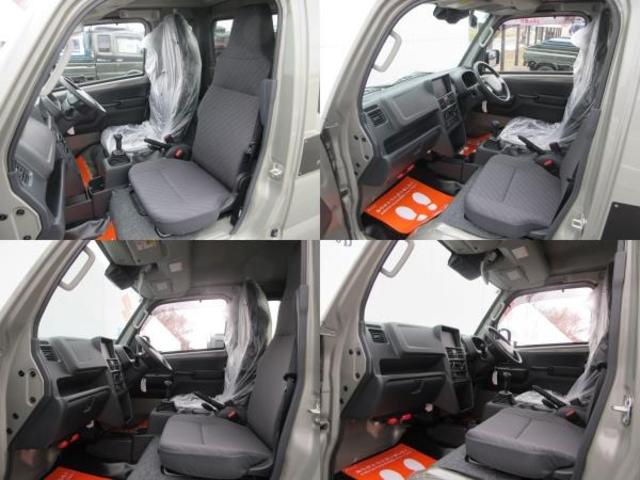 スーパーキャリイ Xリミテッド 届出済未使用車 4WD 5MT ドアバイザー ゴムマット アッパーメンバーガード 荷台マット キーレス デュアルカメラブレ-キサポ-ト 前後誤発進制御機能 車線逸脱警報機能 ハイビームアシスト(8枚目)