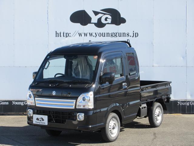 スーパーキャリイ X 届出済未使用車 4WD 5MT ドアバイザー フロアマット アッパーメンバーガード 荷台マット デュアルカメラブレ-キサポ-ト 前後誤発進制御機能 車線逸脱警報機能 ハイビームアシスト(14枚目)