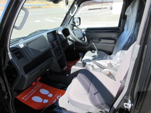 スーパーキャリイ X 届出済未使用車 4WD 5MT ドアバイザー フロアマット アッパーメンバーガード 荷台マット デュアルカメラブレ-キサポ-ト 前後誤発進制御機能 車線逸脱警報機能 ハイビームアシスト(35枚目)