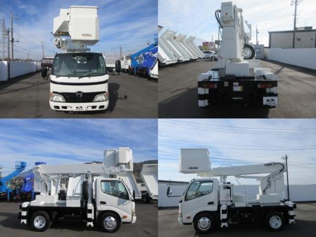 デュトロ 　タダノＡＴ－１２１　作業床高１２ｍ　積載荷重２００ｋｇ　　アワーメーター４７４０時間　６ＭＴ　車両寸法（車検証記載）：長４５５ｃｍ　幅１８８ｃｍ　高３１８ｃｍ　積載量１００ｋｇ　車両総重量６３７０ｋｇ（5枚目）