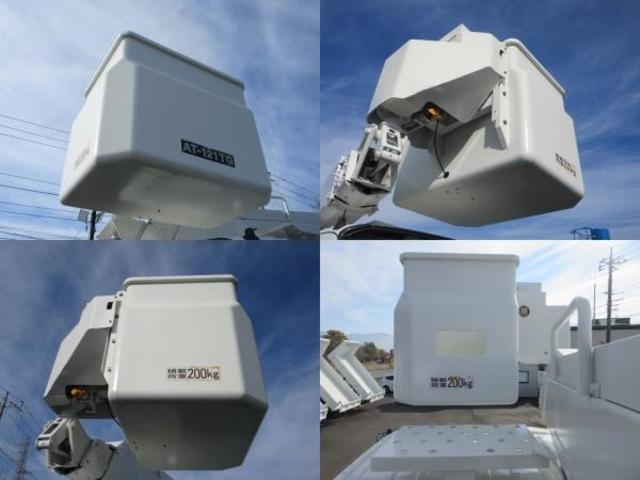 デュトロ 　タダノＡＴ－１２１　作業床高１２ｍ　積載荷重２００ｋｇ　　アワーメーター４７４０時間　６ＭＴ　車両寸法（車検証記載）：長４５５ｃｍ　幅１８８ｃｍ　高３１８ｃｍ　積載量１００ｋｇ　車両総重量６３７０ｋｇ（7枚目）