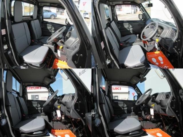 キャリイトラック KCエアコン・パワステ農繁仕様 届出済未使用車 ドアバイザー ゴムマット アッパーメンバーガード 荷台マット 高低2段切替式4WD デフロック 強化リアサスペンション LED荷台作業灯 リアゲートチェーン(8枚目)