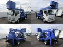 エルフトラック 　高所作業車　アイチＳＳ－１２Ａ　作業床高１１．９ｍ　作業床積載荷重２００ｋｇ　　アワーメーター１９５０時間　車両寸法（車検証記載）：長５３３ｃｍ　幅１９１ｃｍ　高３１０ｃｍ　車両総重量７０６５ｋｇ（4枚目）