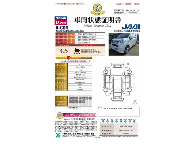 車両状態評価書