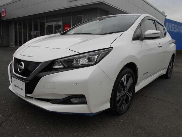 リーフ e+ G 純正9インチメモリーナビ 62KWモデル インテリジェントアラウンドビューモニター LEDヘッド インテリジェントキー レーダークルコン 車線逸脱 メモリーナビ ETC パーキングアシスト サイドカーテンエアバック Bカメラ キーフリー AC(2枚目)