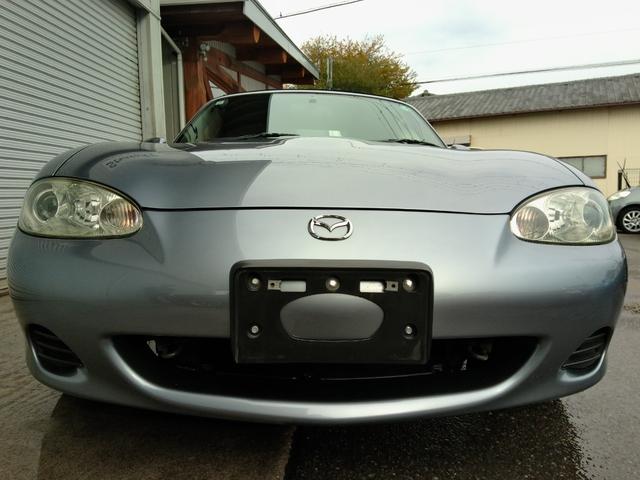 ロードスター RS 最終型!6速MT!チタニウムグレーメタリックII ブラックレザーシート BOSEサウンドシステムCD/MD スピーカー付きウインドデフレクター 専用16インチアルミ ETC Wエアバック(10枚目)